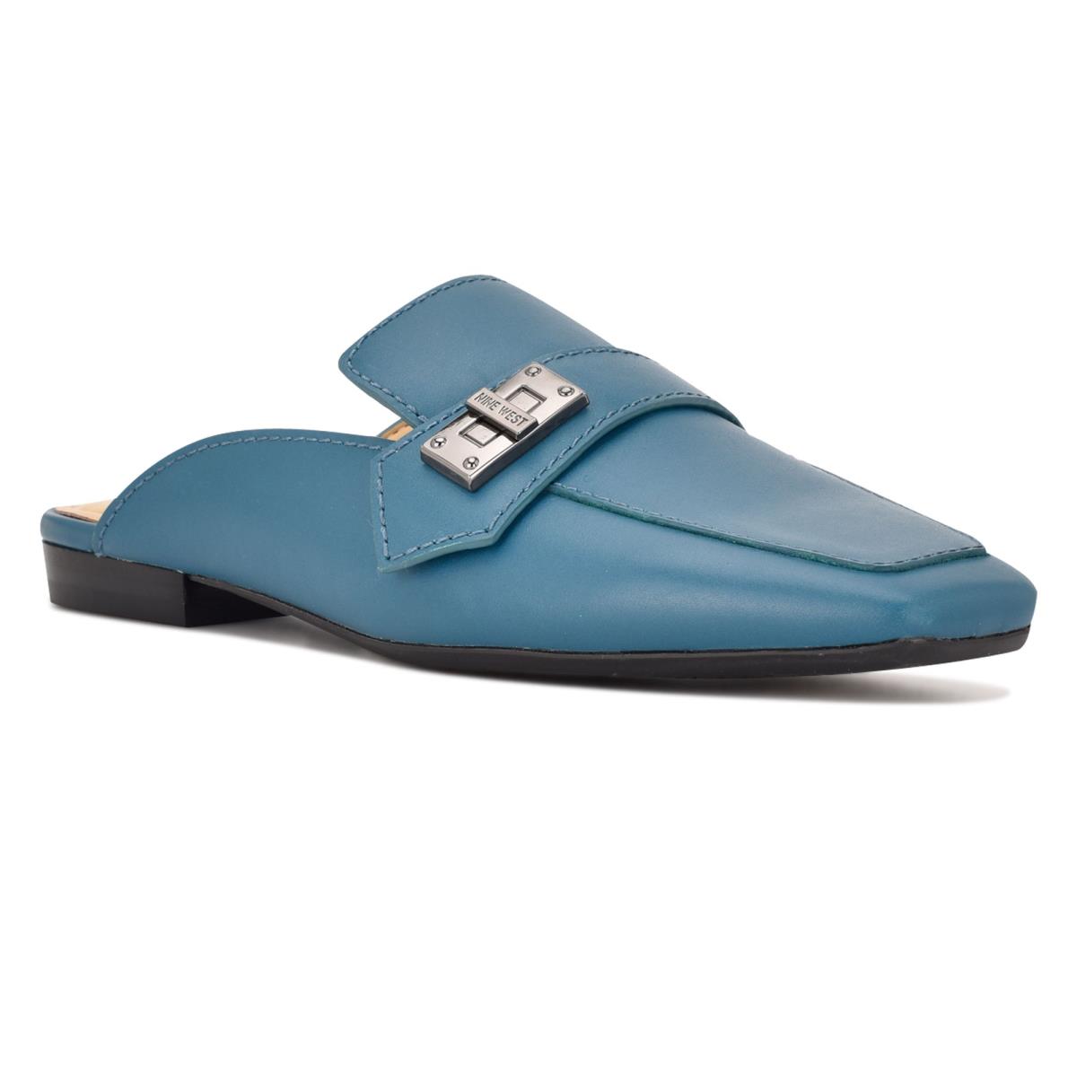 Mules Nine West Neat 9x9 Loafer Femme Turquoise | 9024ZXRHC