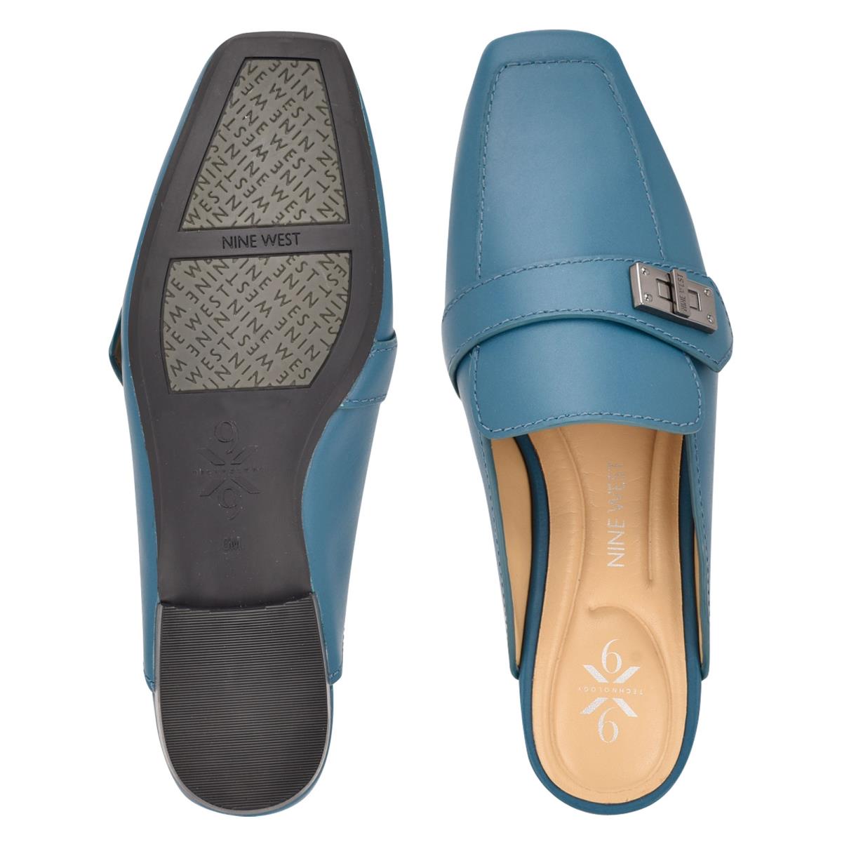 Mules Nine West Neat 9x9 Loafer Femme Turquoise | 9024ZXRHC