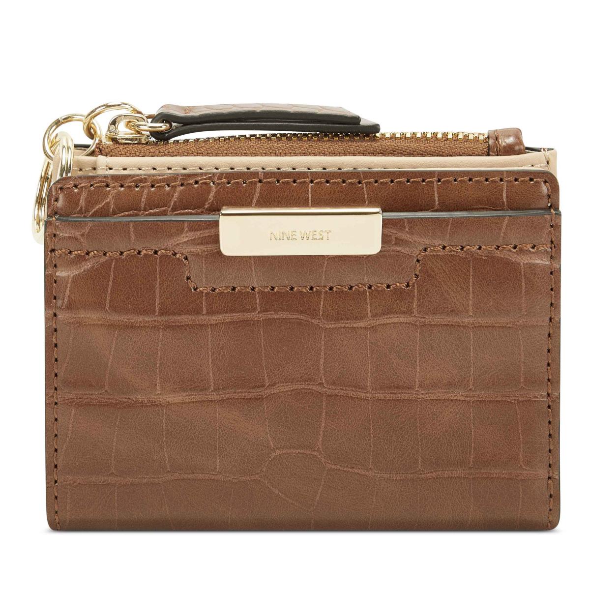 Portefeuilles Nine West Lawson Small Zip Wallet Femme Marron | 1794CALFM