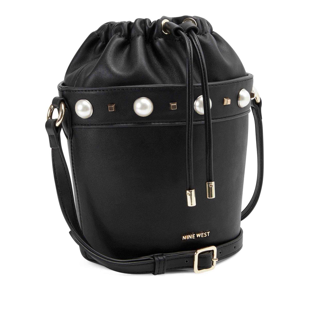 Sacs Crossbody Nine West Laylin Drawstring Bucket Femme Noir | 5631UKBYM