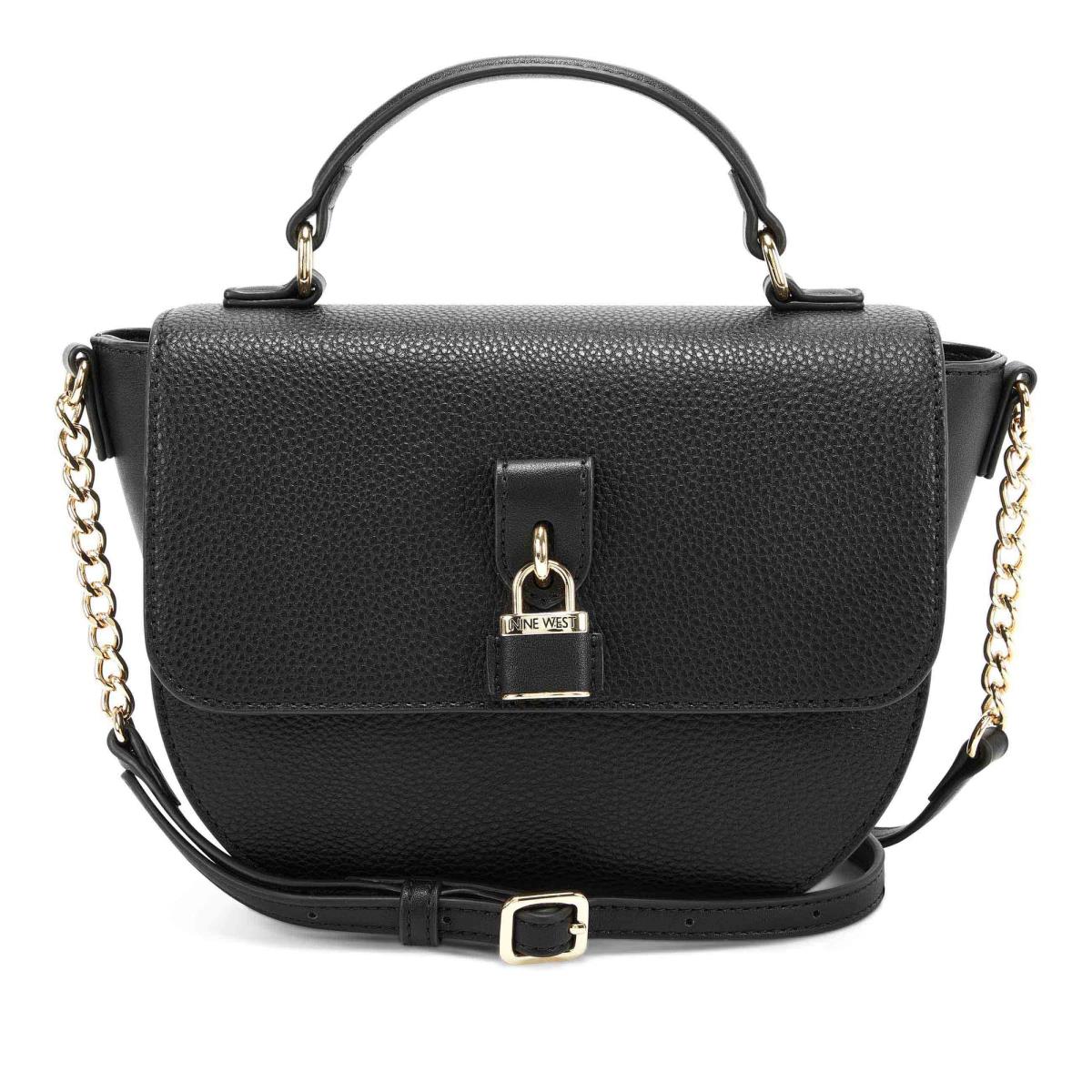 Sacs Crossbody Nine West Nemi Top Handle Flap Femme Noir | 1238HUWTY