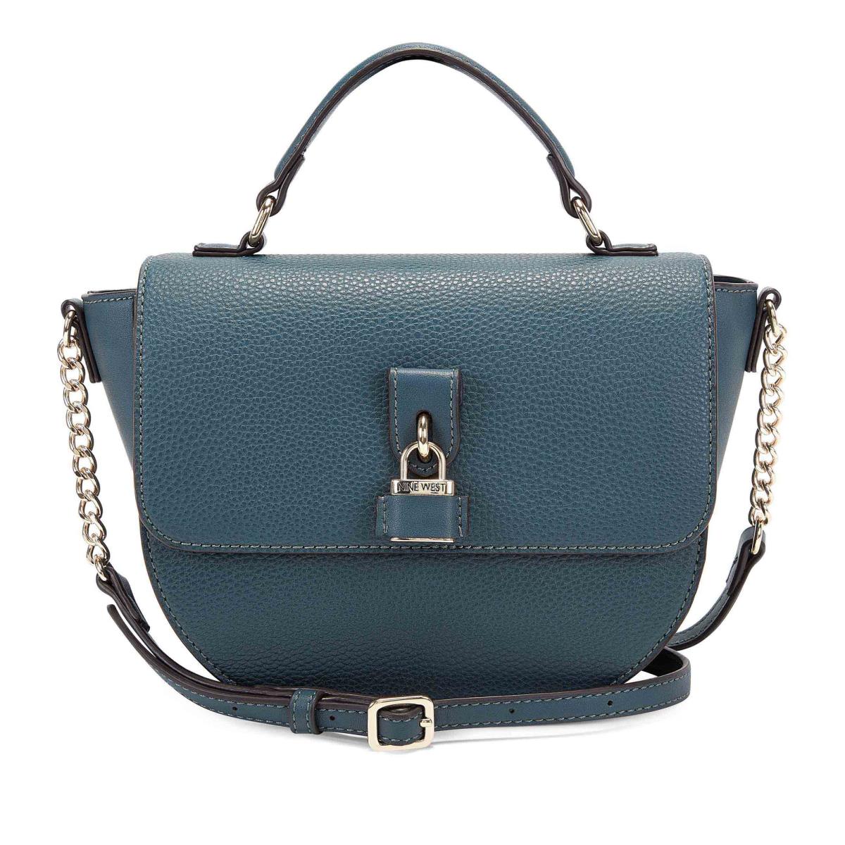 Sacs Crossbody Nine West Nemi Top Handle Flap Femme Bleu | 3892ZEBCY