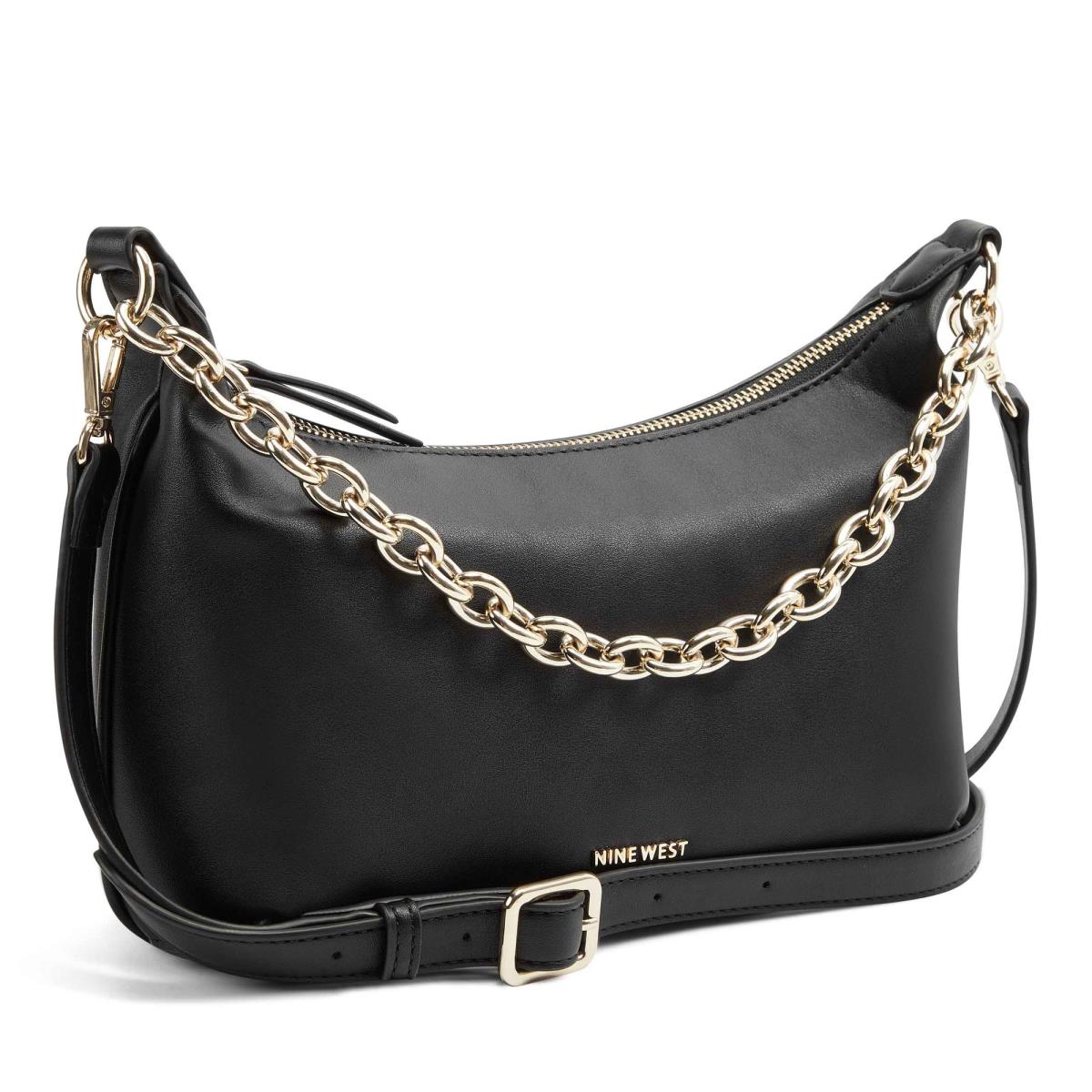 Sacs À Bandoulière Nine West Ronnie Top Zip Shoulder Bag Femme Noir | 1382DXJUG