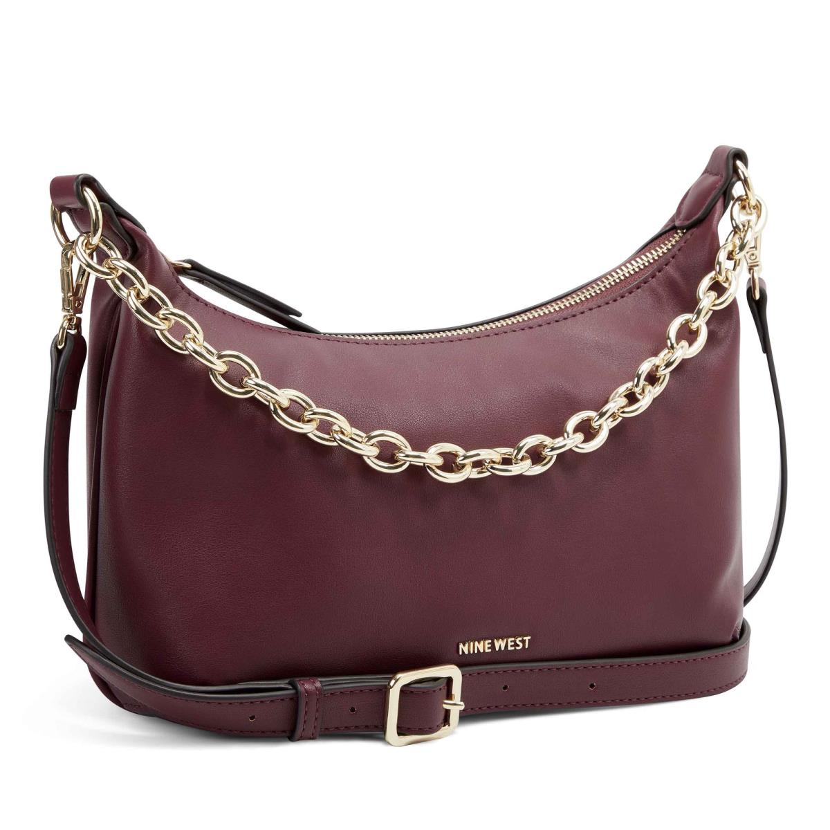 Sacs À Bandoulière Nine West Ronnie Top Zip Shoulder Bag Femme Bordeaux | 6920CBPKJ