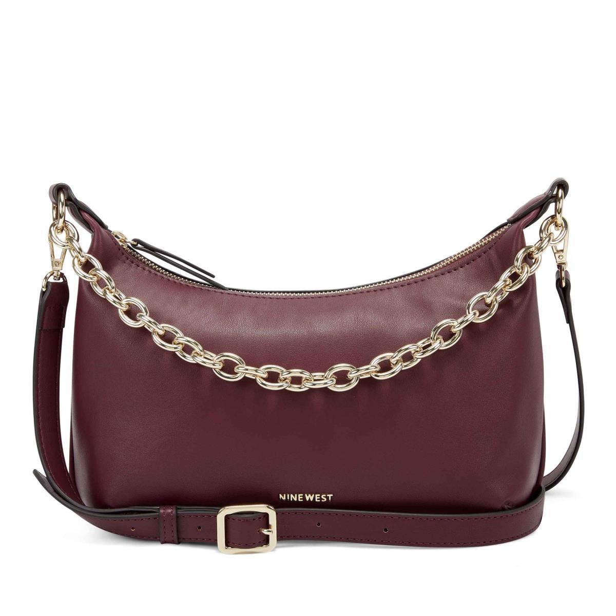 Sacs À Bandoulière Nine West Ronnie Top Zip Shoulder Bag Femme Bordeaux | 6920CBPKJ