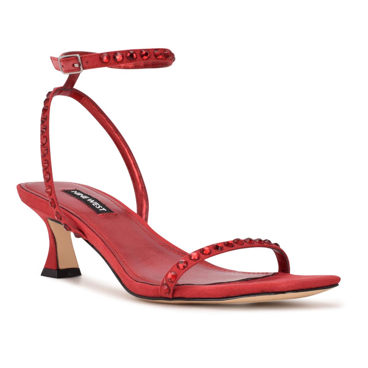 Sandales Habillées Nine West Giena Ankle Brides Femme Rouge | 9026BSXAE