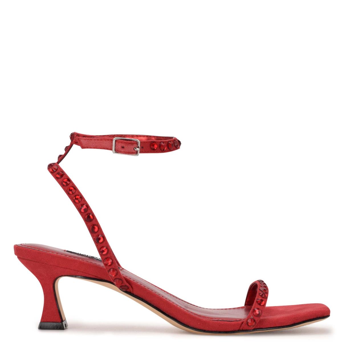 Sandales Habillées Nine West Giena Ankle Brides Femme Rouge | 9026BSXAE