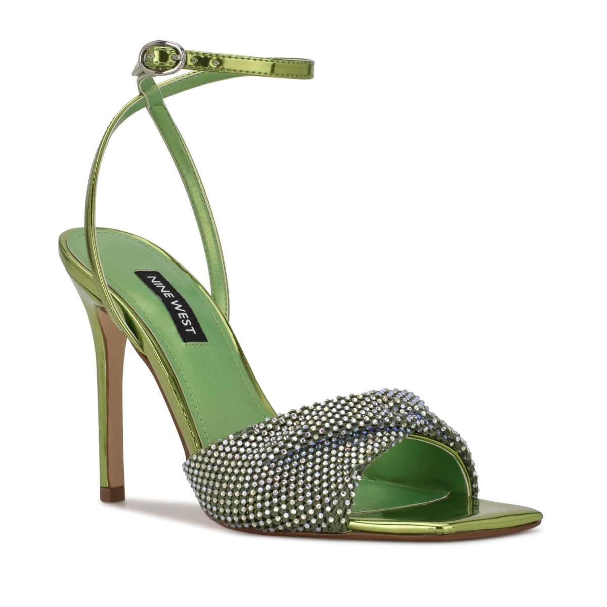 Sandales Habillées Nine West Twinkle Talons Femme Vert Clair | 9674YVNPE