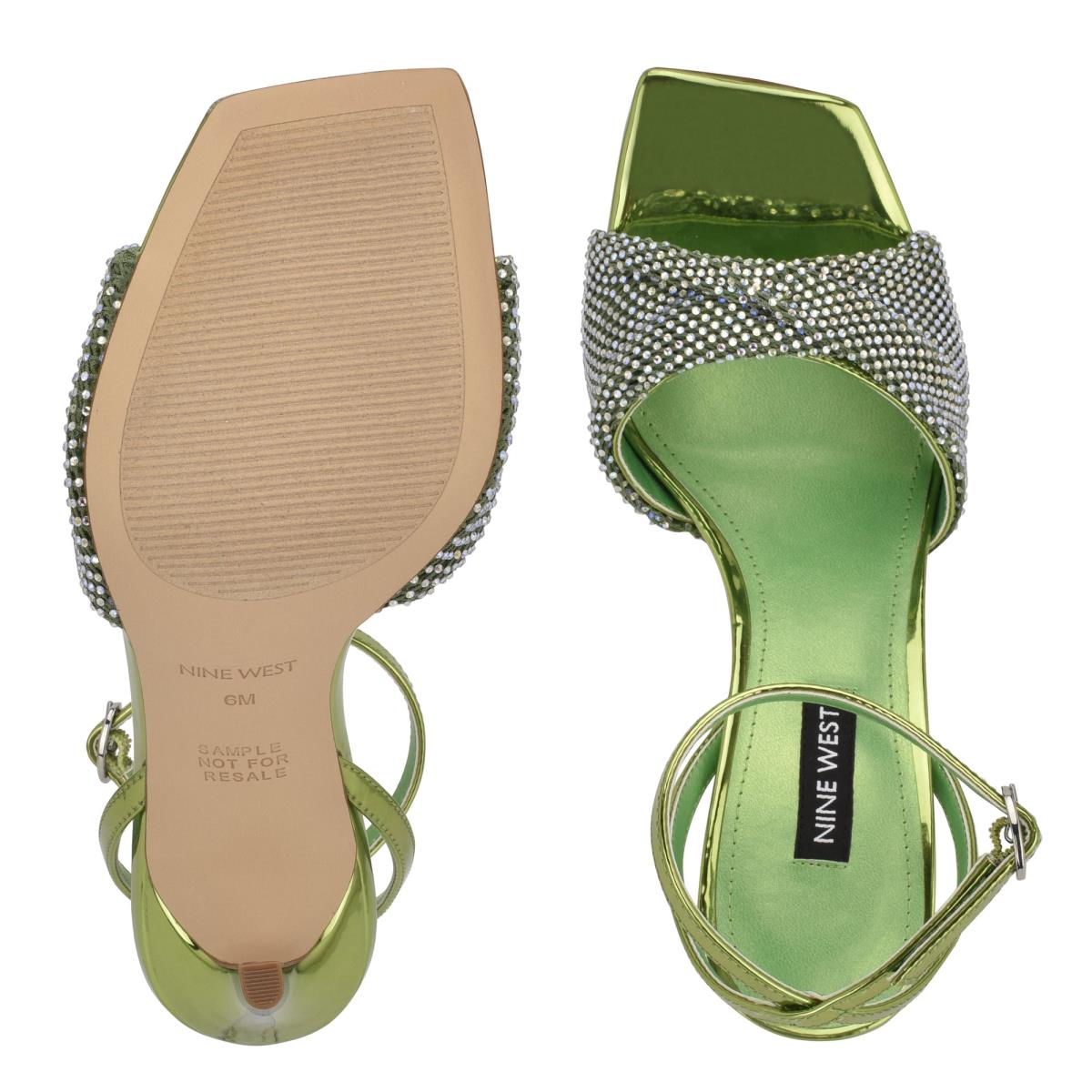 Sandales Habillées Nine West Twinkle Talons Femme Vert Clair | 9674YVNPE