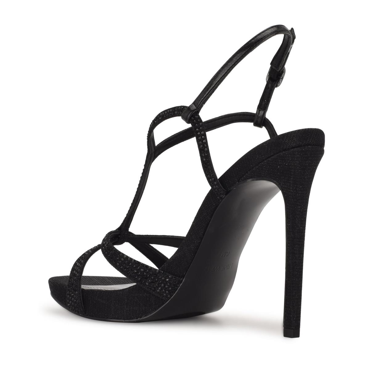 Sandales Habillées Nine West Ulliy Talons Femme Noir | 0859KVJNU