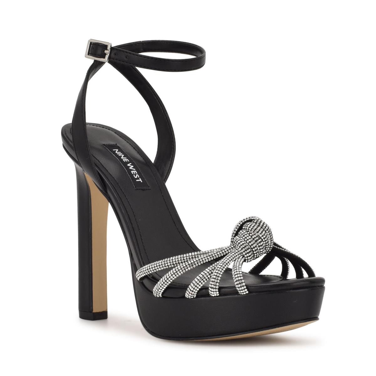 Sandales Habillées Nine West Wowzz Plateforme Femme Noir | 0382VKQWN