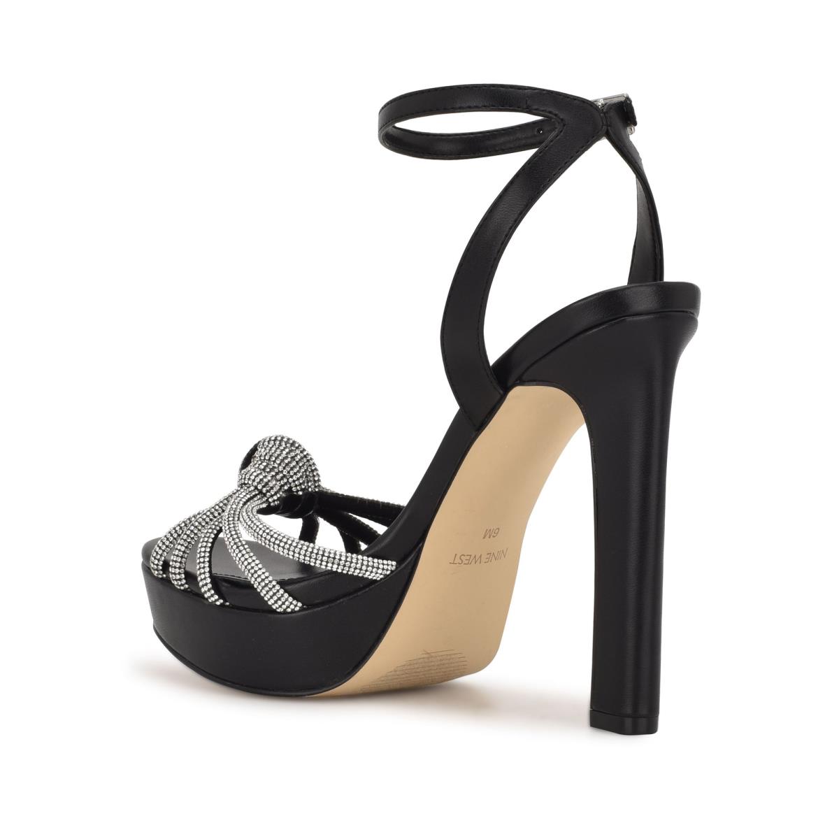 Sandales Habillées Nine West Wowzz Plateforme Femme Noir | 0382VKQWN