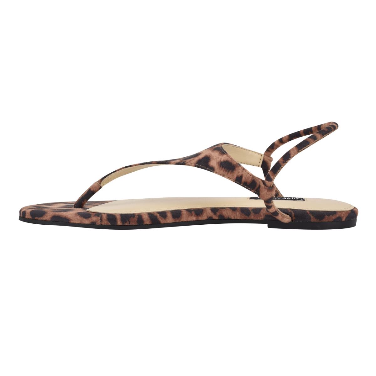 Sandales Plates Nine West Braydin Stretch Femme Leopard | 5043PVOCD