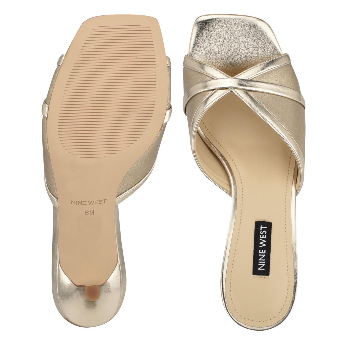 Sandales À Glissière Nine West Dainty Talons Femme Argent | 5603ZINUP