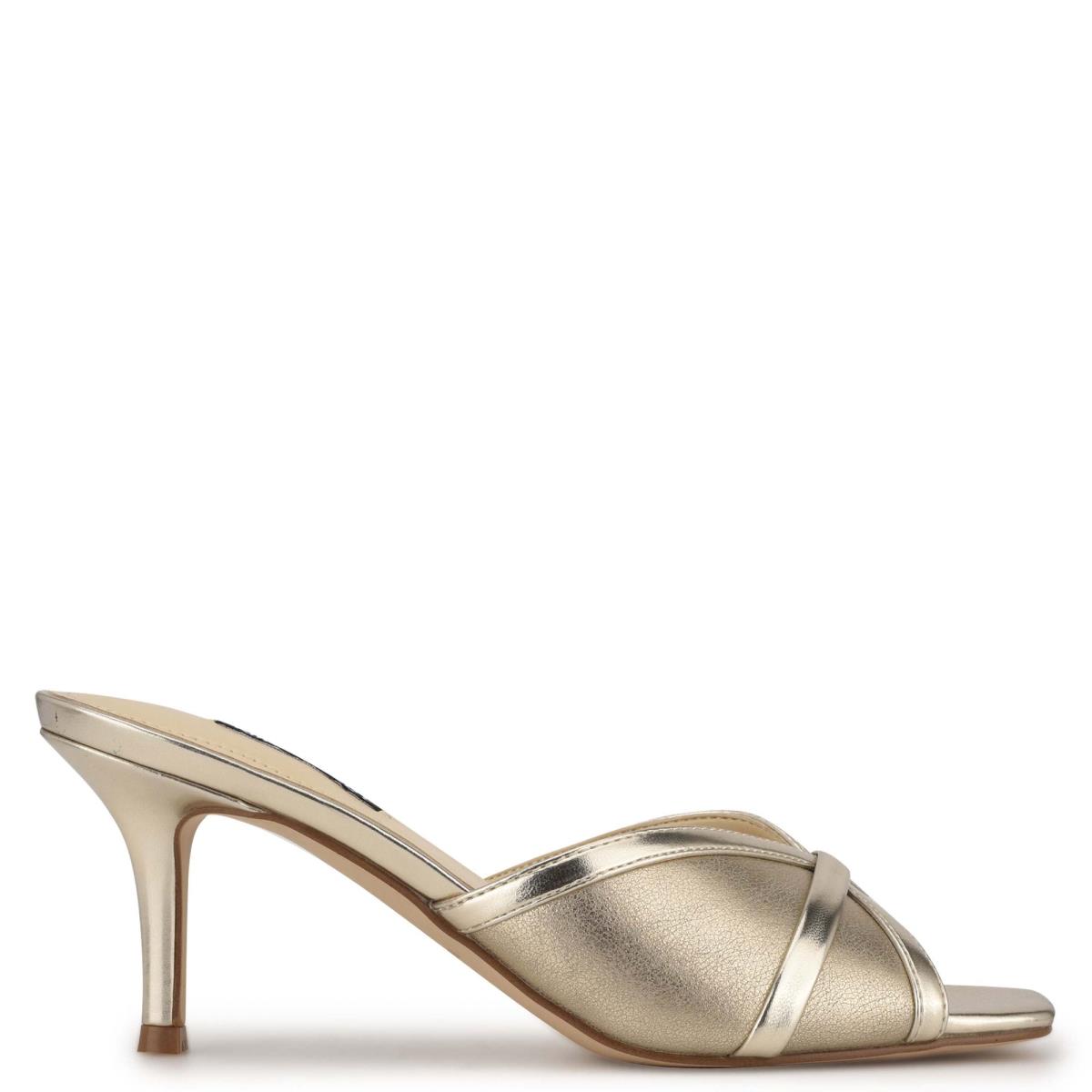 Sandales À Glissière Nine West Dainty Talons Femme Argent | 5603ZINUP