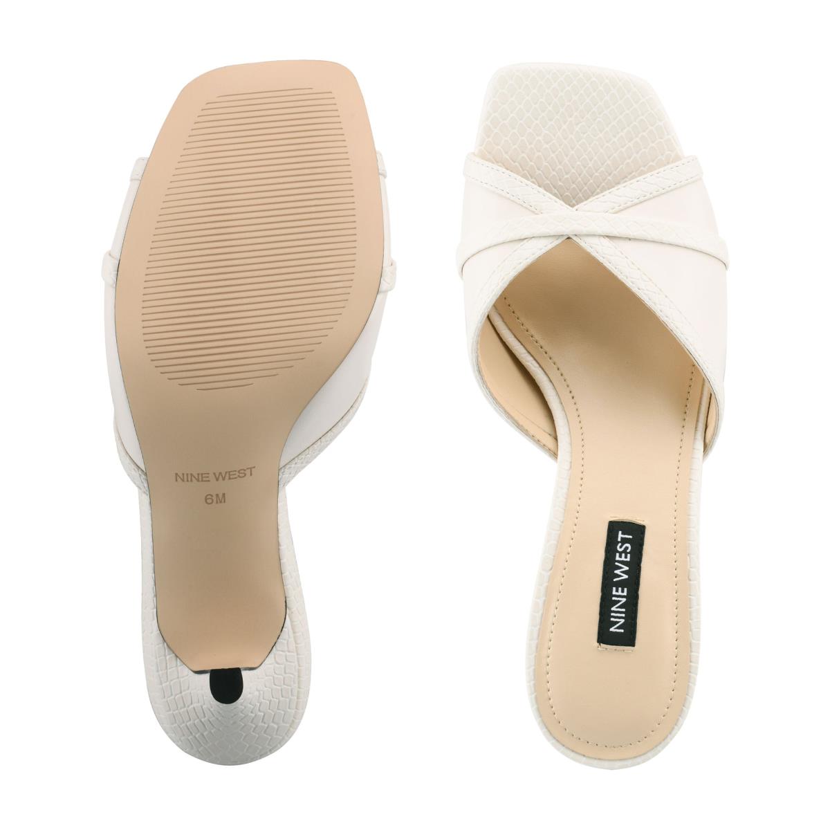 Sandales À Glissière Nine West Dainty Talons Femme Blanche | 8203PYIUH