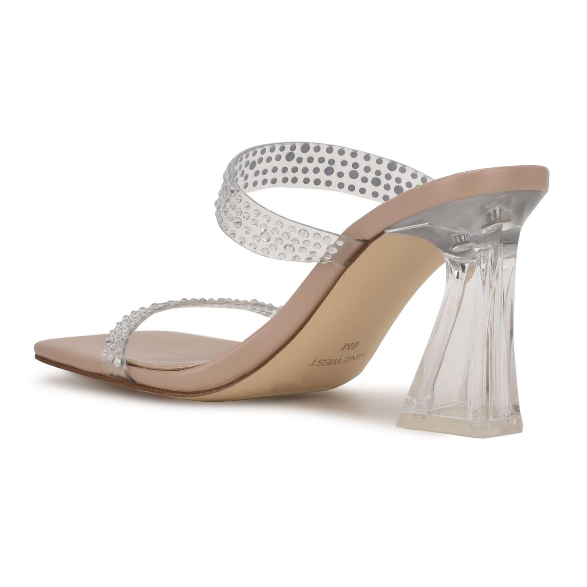 Sandales À Glissière Nine West Darla Talons Femme Beige | 9478PECNG