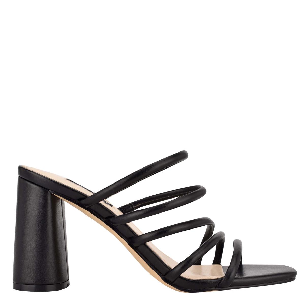 Sandales À Glissière Nine West Girlie Block Heel Femme Noir | 1206NJGWF