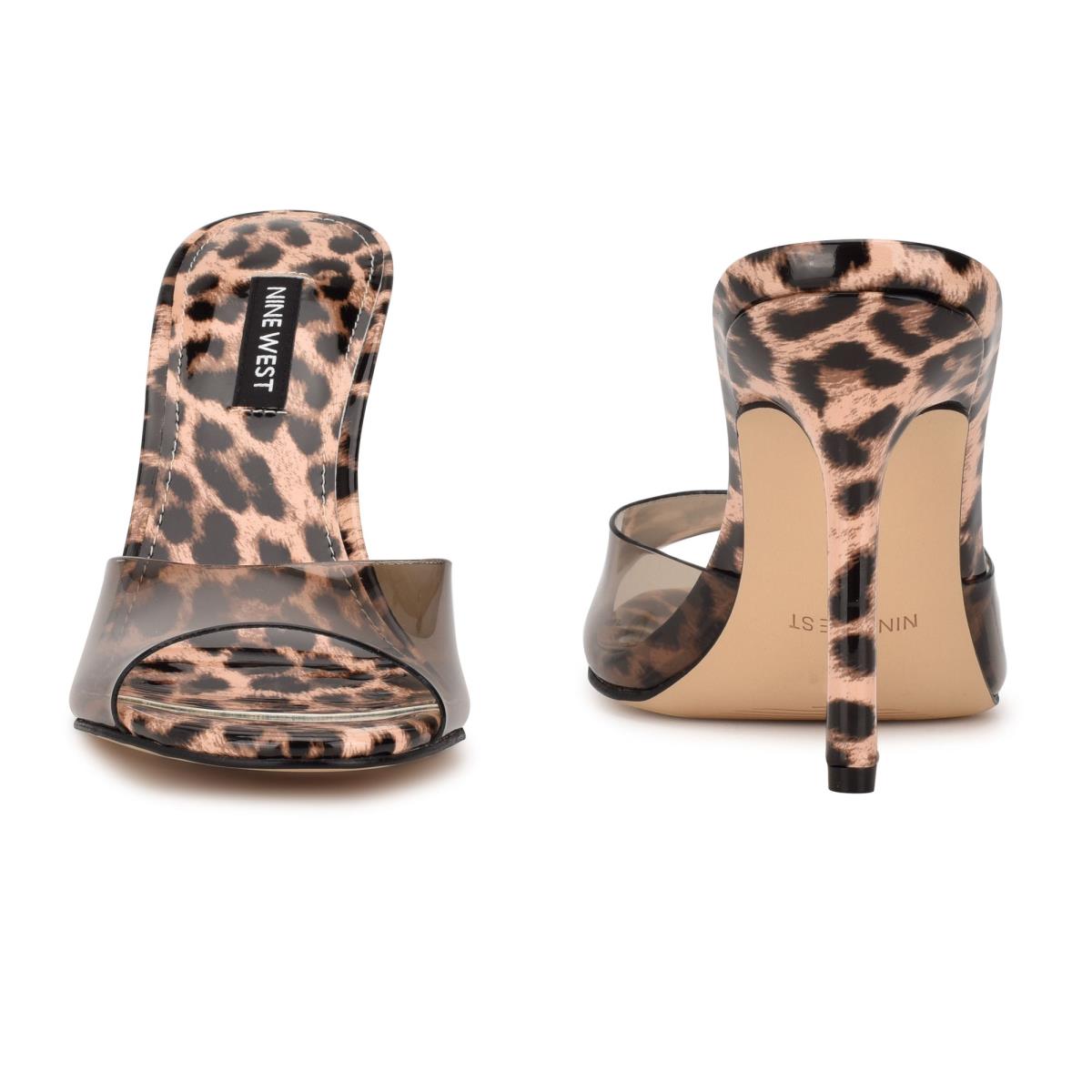 Sandales À Glissière Nine West Ido Talons Femme Leopard | 3270IKGDJ