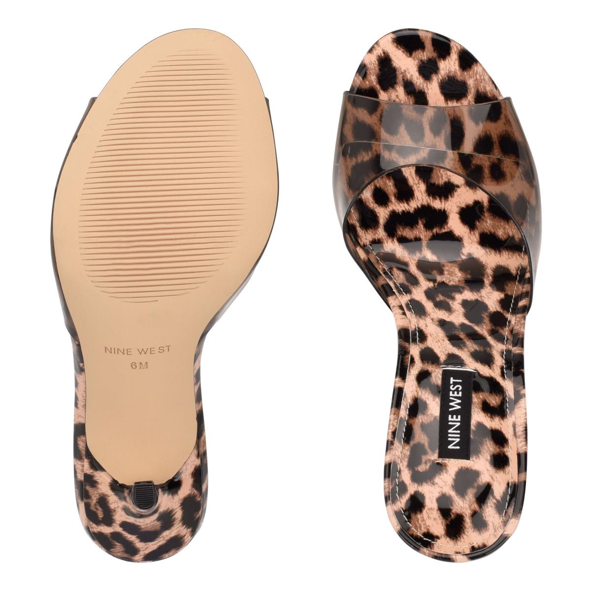 Sandales À Glissière Nine West Ido Talons Femme Leopard | 3270IKGDJ