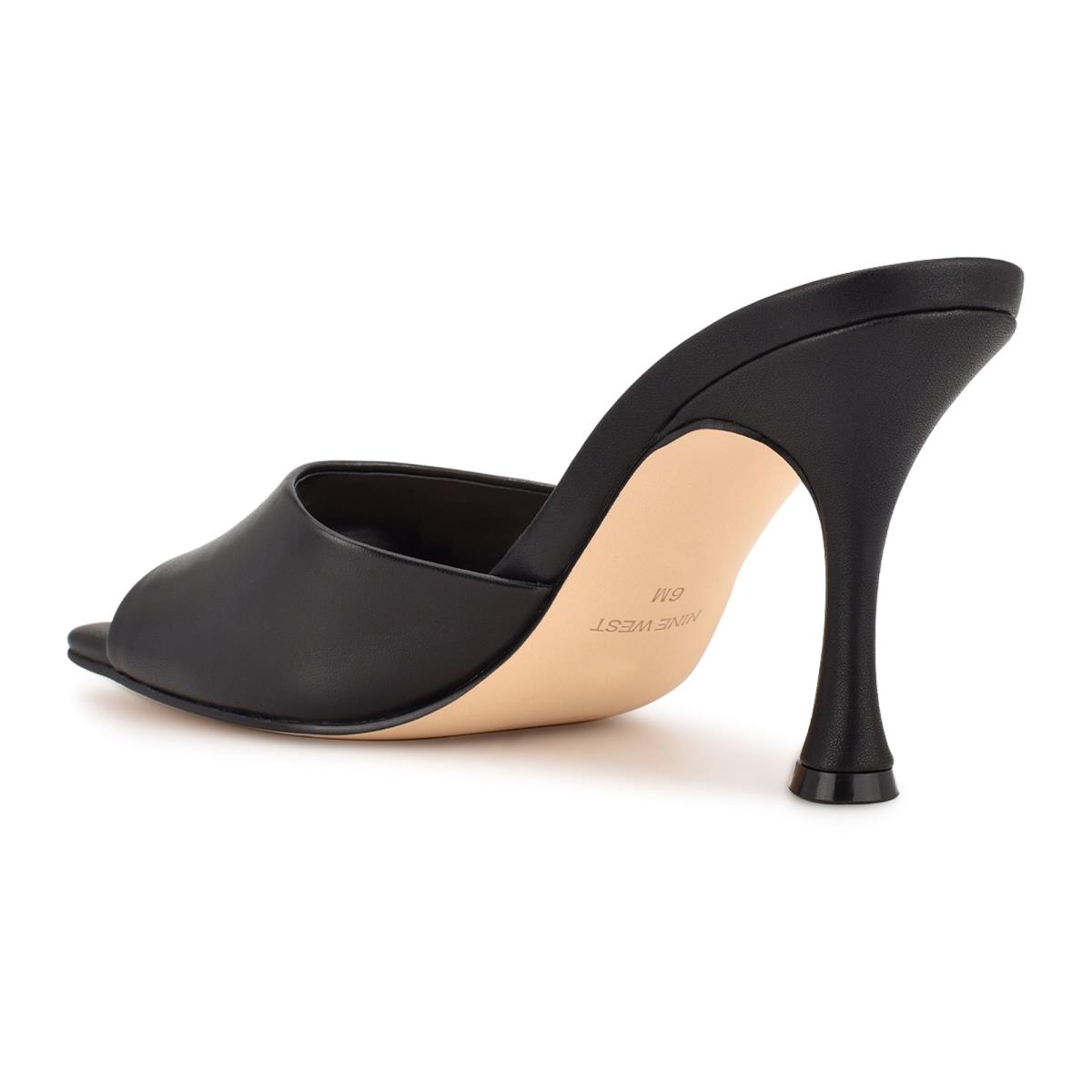 Sandales À Glissière Nine West Perfact Talons Femme Noir | 9147ZBNSE