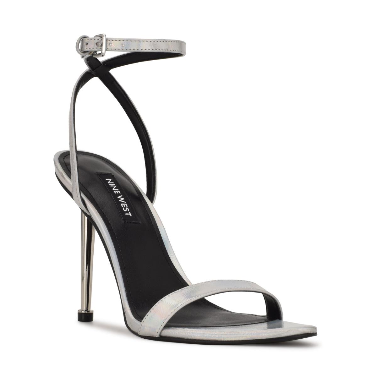 Sandales À Lanières Nine West Reina Ankle Femme Noir | 5187GAJPN