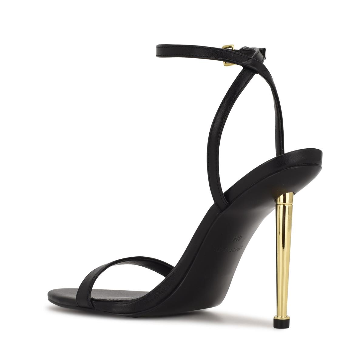 Sandales À Lanières Nine West Reina Ankle Femme Noir | 7861EYTUM