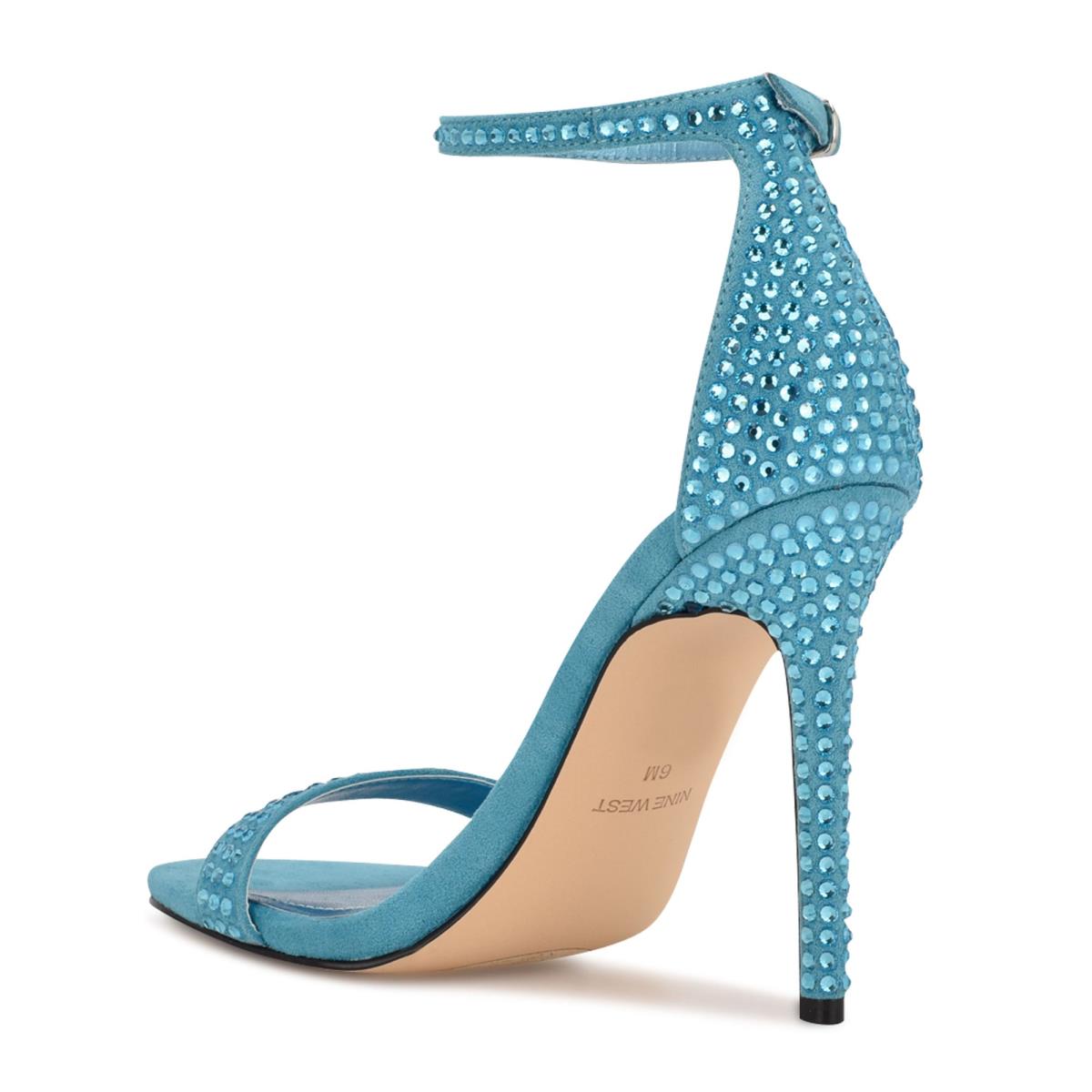 Sandales À Lanières Nine West Toria Ankle Femme Turquoise | 5819LQYJE