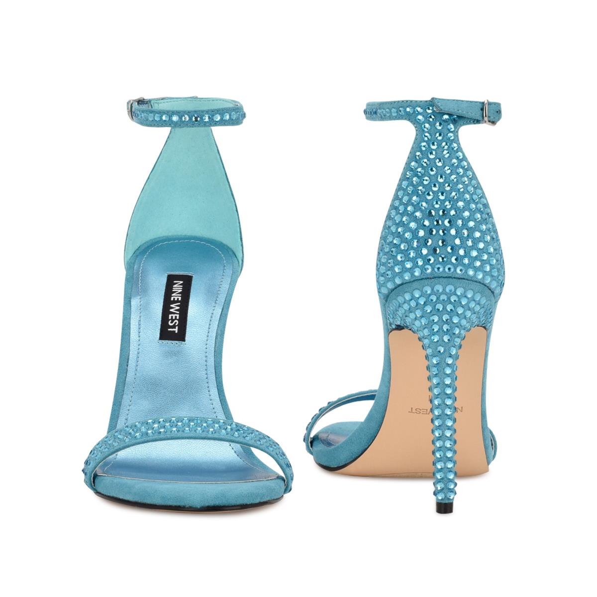 Sandales À Lanières Nine West Toria Ankle Femme Turquoise | 5819LQYJE