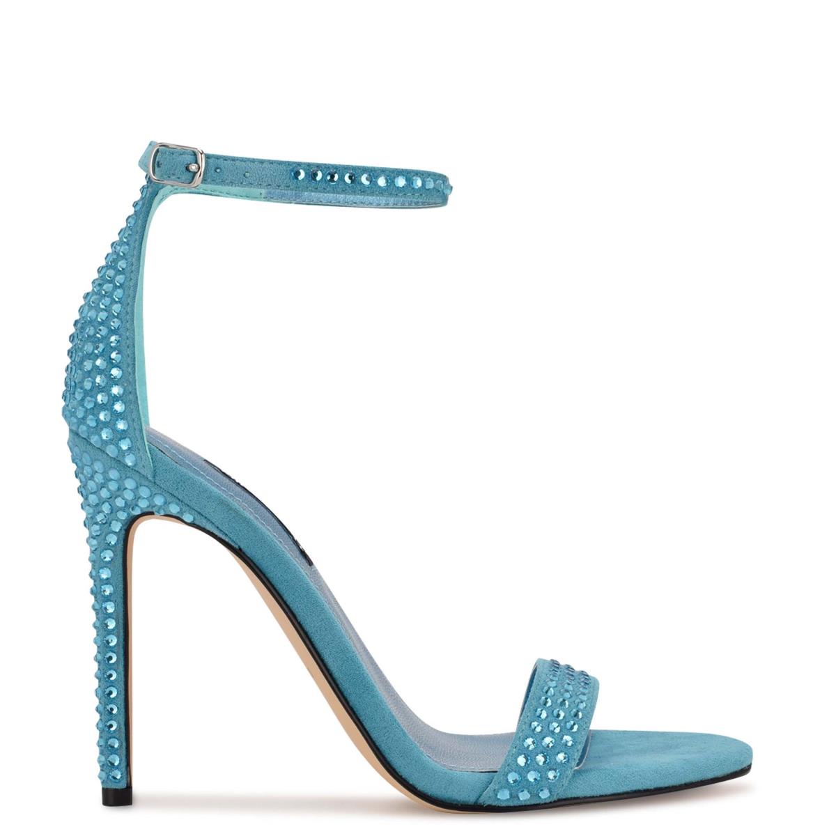 Sandales À Lanières Nine West Toria Ankle Femme Turquoise | 5819LQYJE