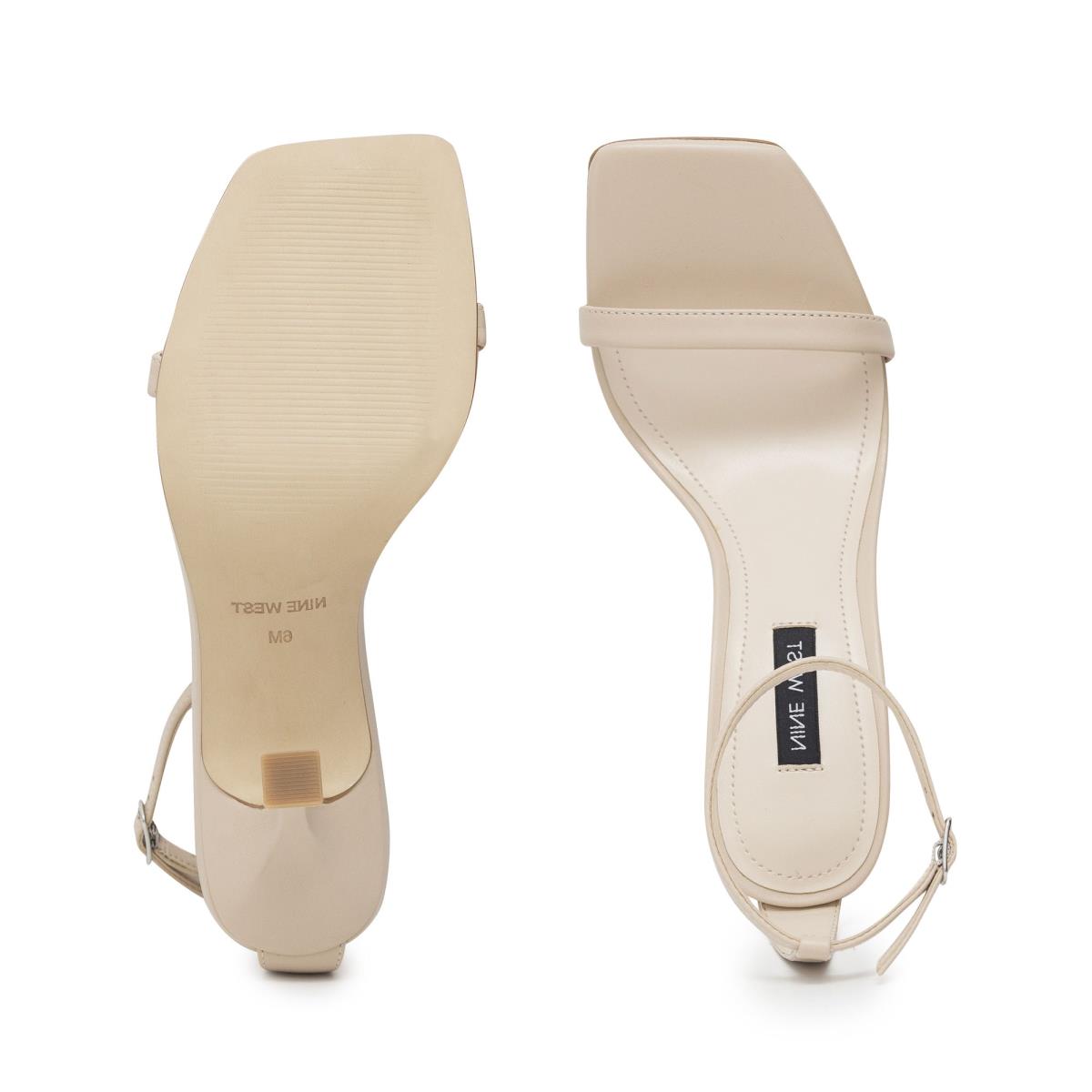 Sandales À Lanières Nine West Yess Ankle Femme Blanche | 3215XVCWJ