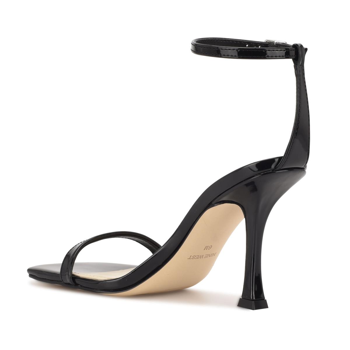 Sandales À Lanières Nine West Yess Ankle Femme Noir | 3861FYQUD