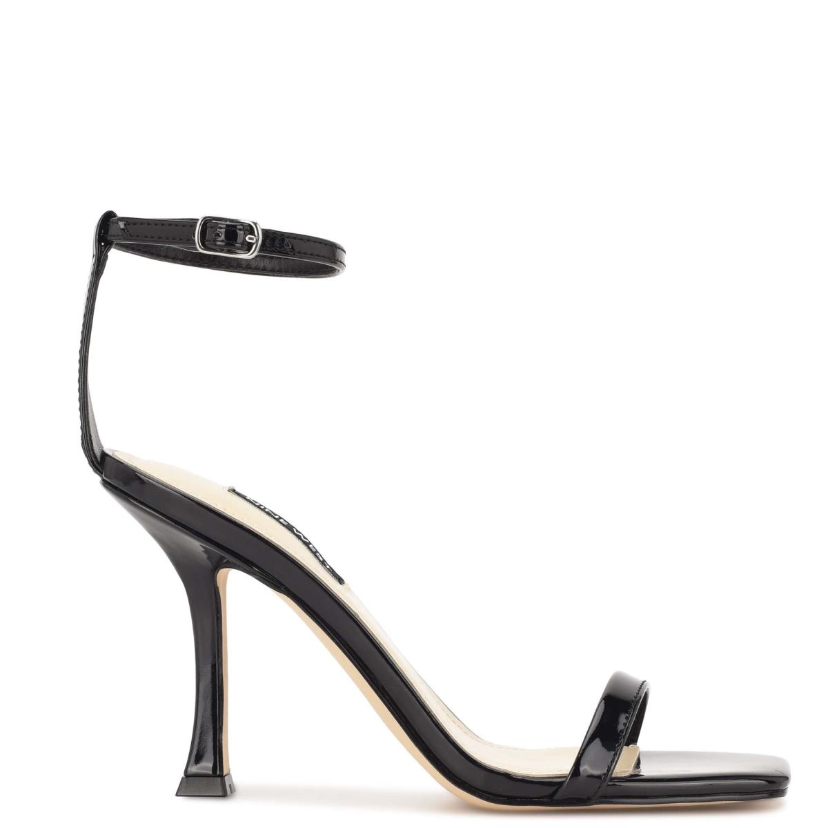 Sandales À Lanières Nine West Yess Ankle Femme Noir | 3861FYQUD