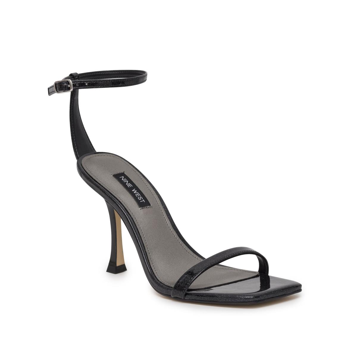 Sandales À Lanières Nine West Yess Ankle Femme Noir | 4120USELP