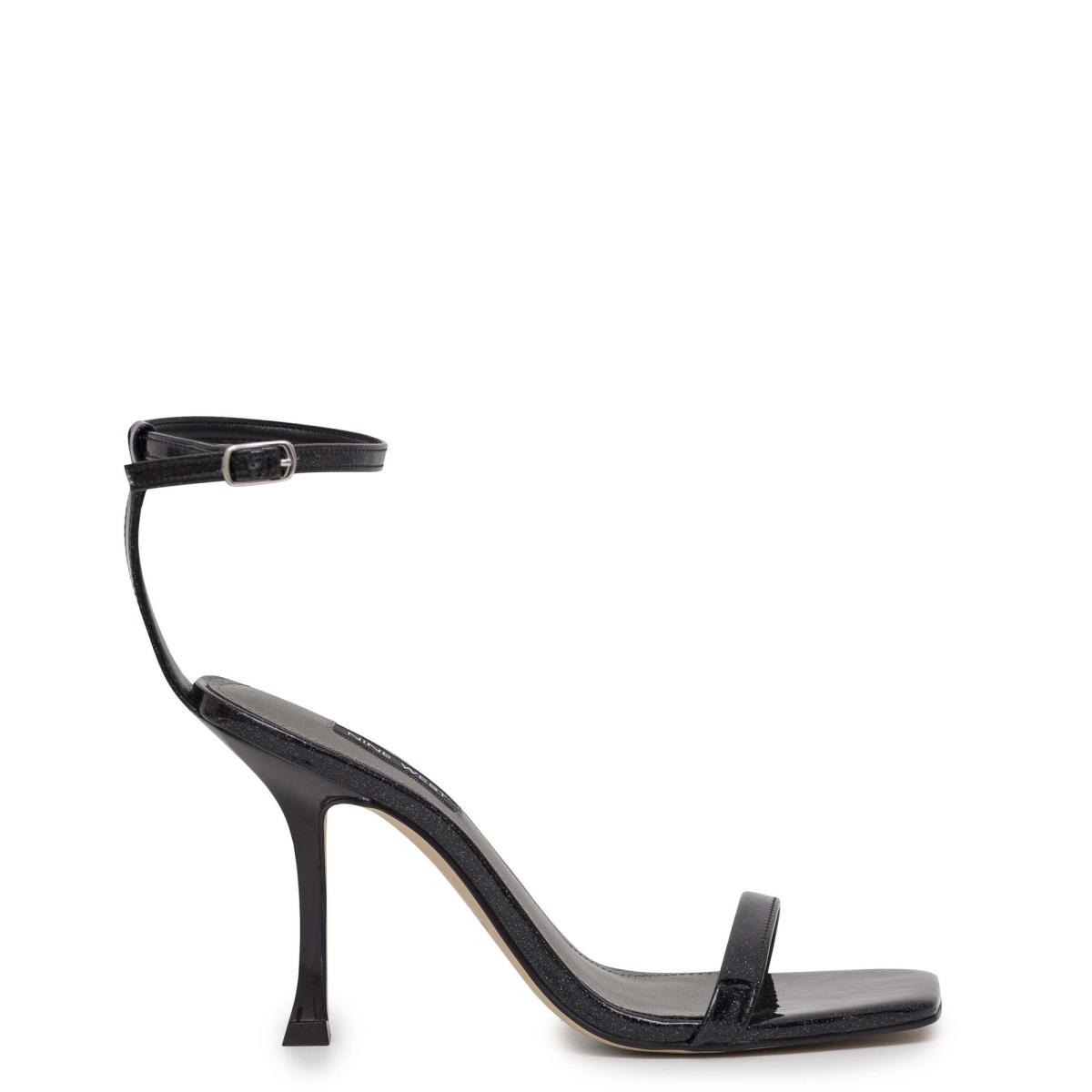 Sandales À Lanières Nine West Yess Ankle Femme Noir | 4120USELP