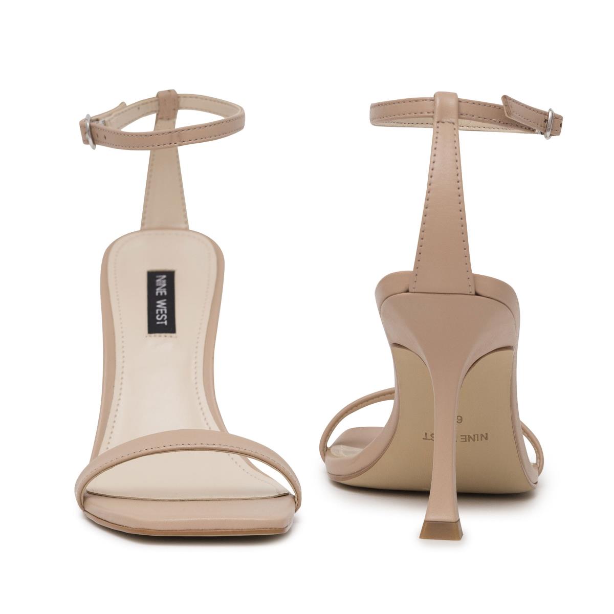 Sandales À Lanières Nine West Yess Ankle Femme Beige | 9817PFVYR