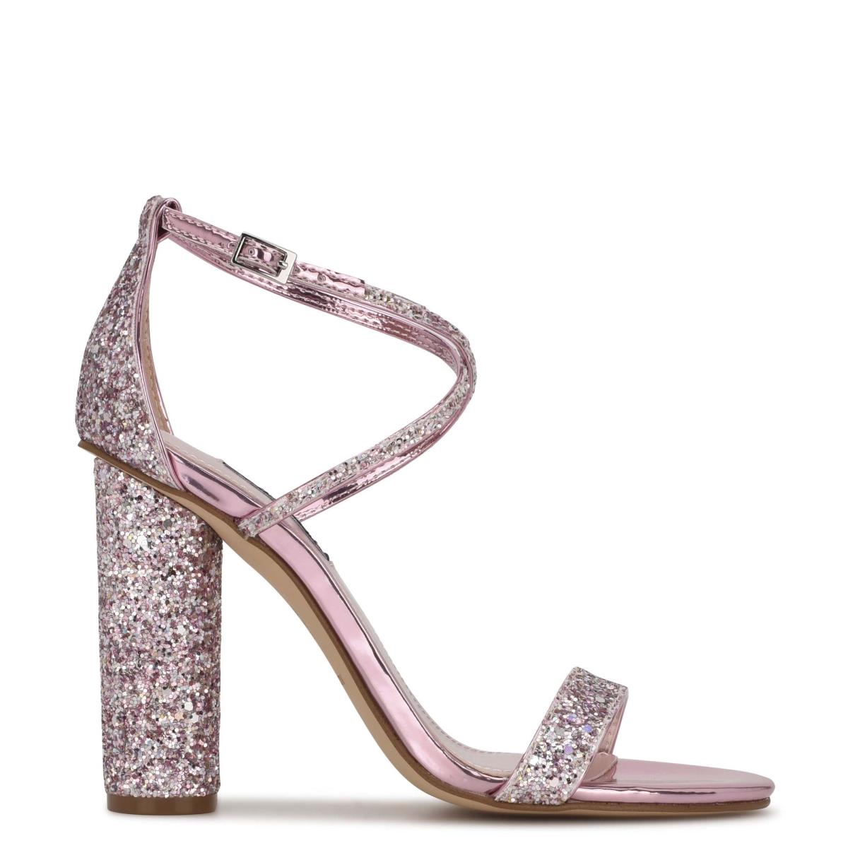 Sandales à Talons Nine West Celebra Femme Rose Clair | 1063ROHZJ