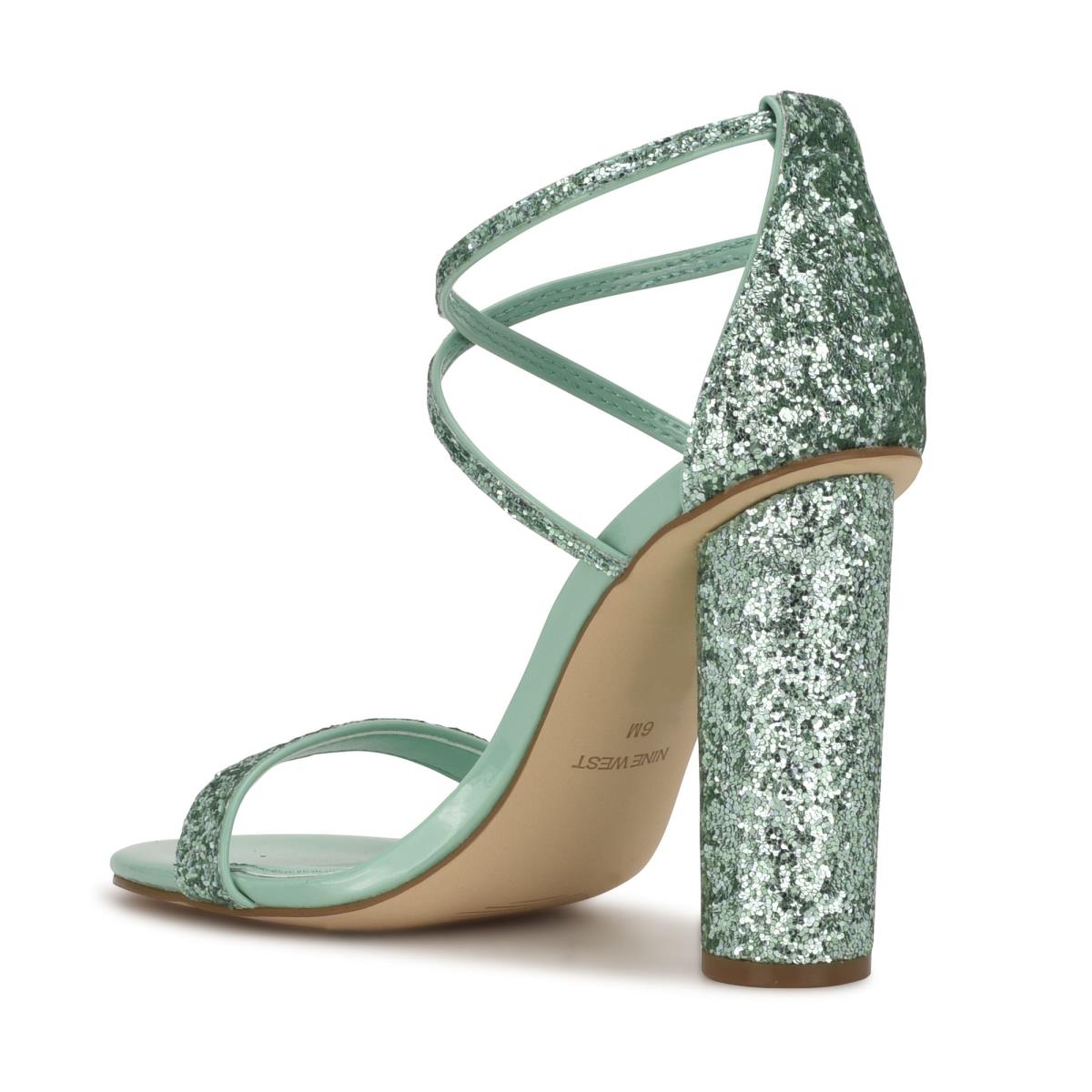 Sandales à Talons Nine West Celebra Femme Turquoise Clair | 3067WKCBA