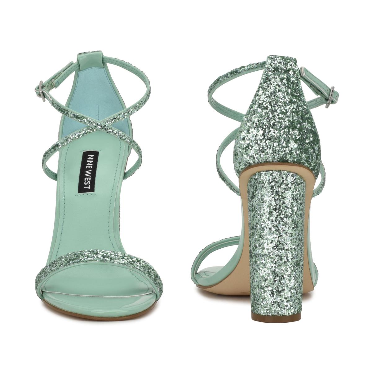 Sandales à Talons Nine West Celebra Femme Turquoise Clair | 3067WKCBA