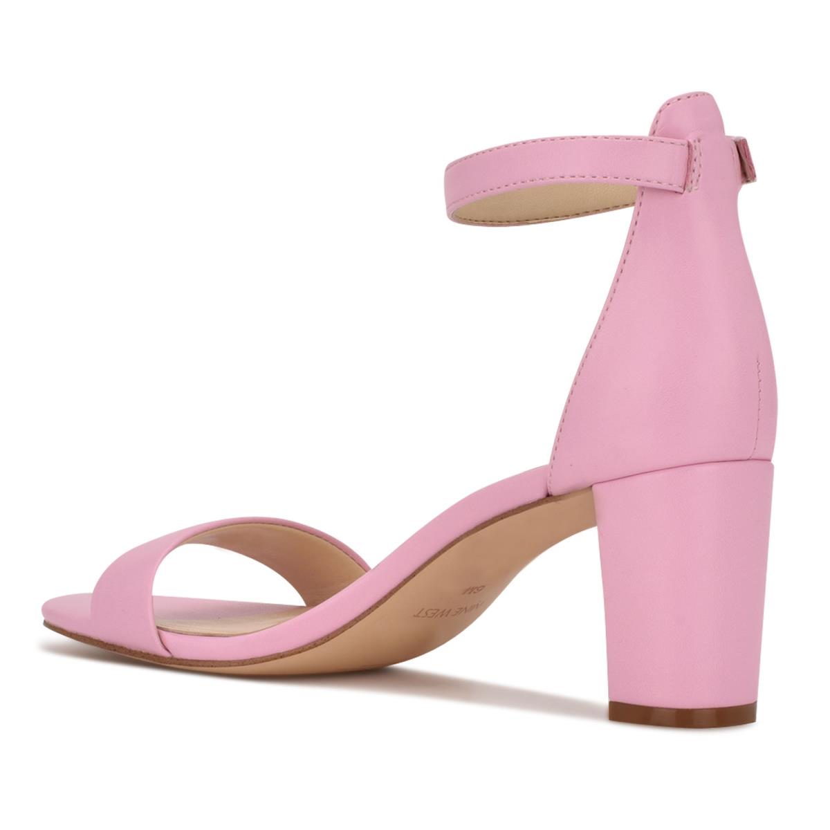 Sandales à Talons Nine West Pruce Ankle Brides Block Femme Rose | 2879WMPXF