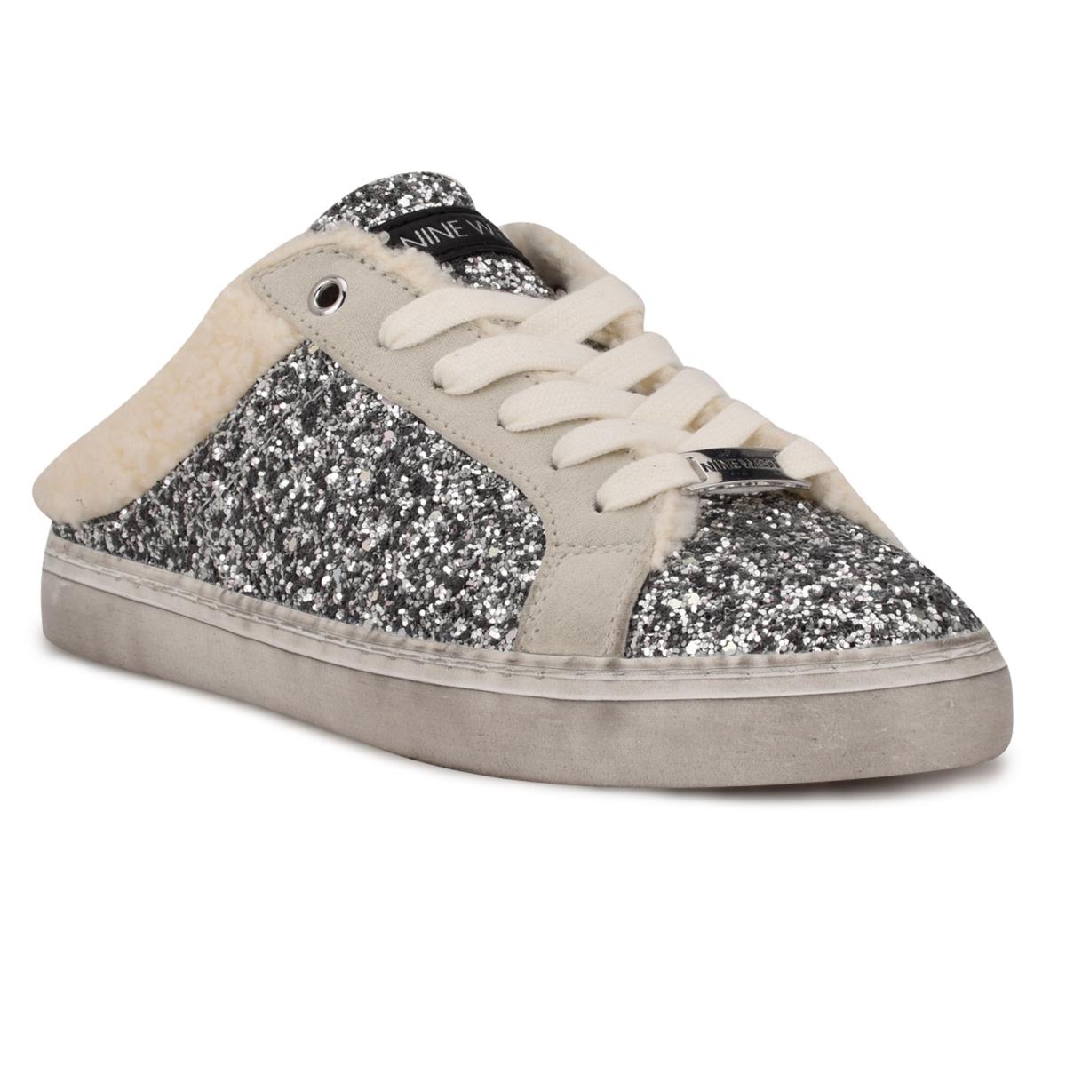 Slip On Sneaker Nine West Beezie Femme Argent | 0975ORLNJ