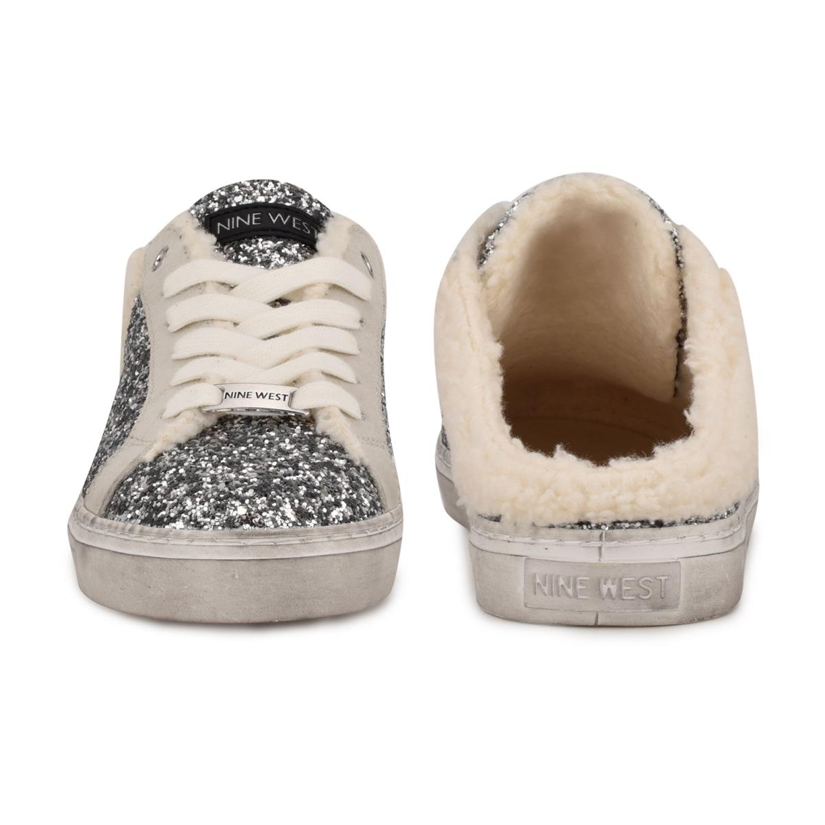 Slip On Sneaker Nine West Beezie Femme Argent | 0975ORLNJ