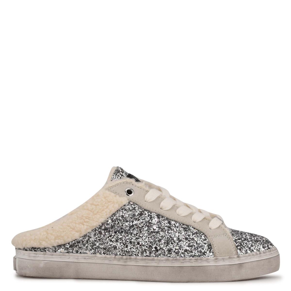 Slip On Sneaker Nine West Beezie Femme Argent | 0975ORLNJ