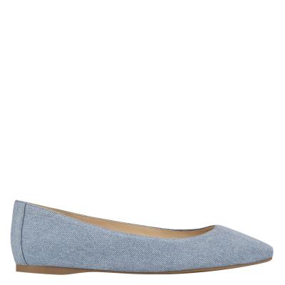 Ballerine Nine West Alena Square-Embout Femme Bleu | 2857WTXQS