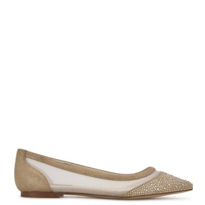 Ballerine Nine West Bogus Pointy Embout Femme Beige | 2076FMAXS