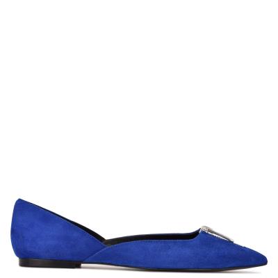 Ballerine Nine West Brina Pointy Embout Femme Bleu Foncé | 9483XZIWJ