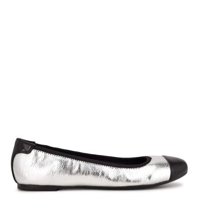 Ballerine Nine West Capted Ballet Femme Argent | 7096EMHXV