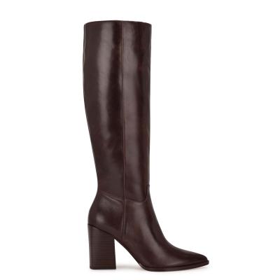 Bottes à Talons Nine West Brixe Femme Marron | 3980NJORV