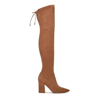 Bottes à Talons Nine West Ceeya 9x9 Over The Knee Femme Marron | 4069FEMID