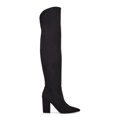 Bottes à Talons Nine West Goforit Over The Knee Femme Noir | 3482NSJFD